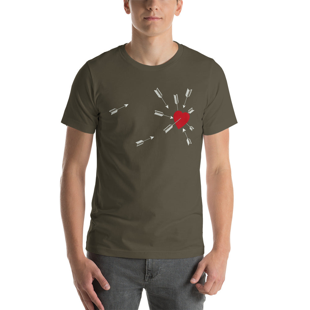 Hearts and Arrows Short-Sleeve Unisex T-Shirt